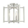 thumbnail image 5 of Satin Nickel Three Light Semi-Flush Mount from the Benson Collection, 5 of 6