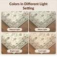 thumbnail image 7 of Design&I 5'x7' Ultra Soft Area Rug, Vintage Botanical Floral Damask With Symmetrical Leaf And Vine Motif None Fluffy Washable Non Shedding for Bedroom Living Room Home Office, 7 of 7