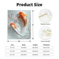 thumbnail image 2 of Sikiie Koi Fish Water Print Canvas Decorative Hanging Painting, Anti-shrinkage Hanging Frame, Suitable for Home, Office Wall Decorations, 2 of 6