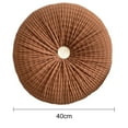 thumbnail image 6 of Mdesiwst Round Decorative Throw Pillows European Style Light Luxury Solid Colour Wheel-shaped Round Handmade Chair Window Office Cushions Sofa Cushion Futon, 6 of 7