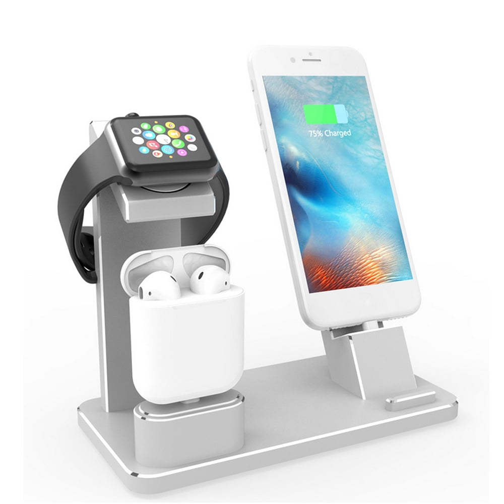 3 in 1 USB Charging Stand Charging Dock Station Aluminum Phone Charger