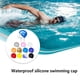 thumbnail image 5 of Naiovety Adultos Niños Niños Niñas Niños Gorro de natación Silicona Látex Nadar Sombrero impermeable Deportes acuáticos azul, 5 of 6