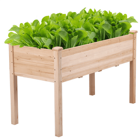 Raised Garden Bed Boxes Kit Flower Plant Planter Box Elevated Garden Bed Vegetables Solid (Best Vegetables To Grow In Raised Garden Beds)
