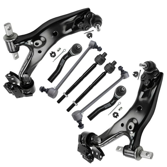 Detroit Axle - Front Lower Control Arms   Sway Bar Links   Inner & Outer Tie Rods Replacement for 2015-2016 Honda CR-V - 6pc Set