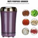 thumbnail image 5 of Molinillo de café, Molinillo de café eléctrico de 300 W para semillas de lino, nueces, pimienta, especias, semillas de café y otros, con cuchillas de acero inoxidable 304 - Púrpura, 5 of 5