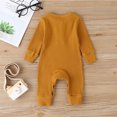 thumbnail image 3 of PatPat Baby's Cotton Knitted Style Solid Cardigan Long-sleeve Jumpsuit, 3 of 7