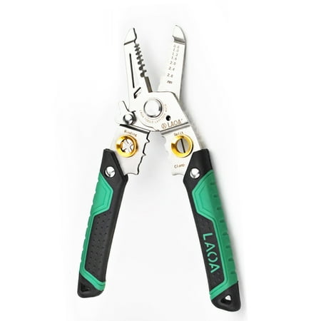 

Wire Stripper 7 in 1 Wire Cutter Electrician Tools for Stripping Cutting Crimping Splitting Winding Clamping
