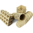 thumbnail image 2 of Set of 31 Biodegradable Eco-Friendly Peat Pots! 3" - 12 Pot Tray - Recycled Non-Bleached Peat Pots Perfect for Seed Germination!, 2 of 7