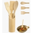 thumbnail image 1 of Set  Xtellar Utensilios Pala Cuchara Organizador Cocina Madera Bambu, 1 of 2