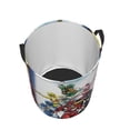 thumbnail image 3 of Power Rangers Laundry Basket Circular Laundry Hamper Dirty Clothes Storage Bucket Toy Organizer With Handles For Bedroom Bathroom College Dorm Medium, 3 of 8