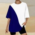 thumbnail image 3 of Camiseta Corta con Cuello Redondo Y Gota Del Hombro para las Mujeres, 3 of 4