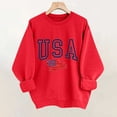 thumbnail image 5 of Tnhcen Women's 4th of July Sweatshirt, Patriotic USA Graphic Pullover, Long Sleeve Crewneck Casual Loose Fit Top, No Hood Fleece Sweater, Sizes S-2XL, 5 of 5
