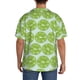 thumbnail image 3 of Balery Green Lemon Slices Camisa Casual de Manga Corta con Botones para Hombre, Texturizada, Estilo Cubano, para Playa, Verano-4X-Large, 3 of 5