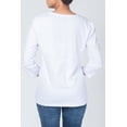 thumbnail image 2 of T-Shirt à Manches Longues pour Femmes Blanc, 2 of 4