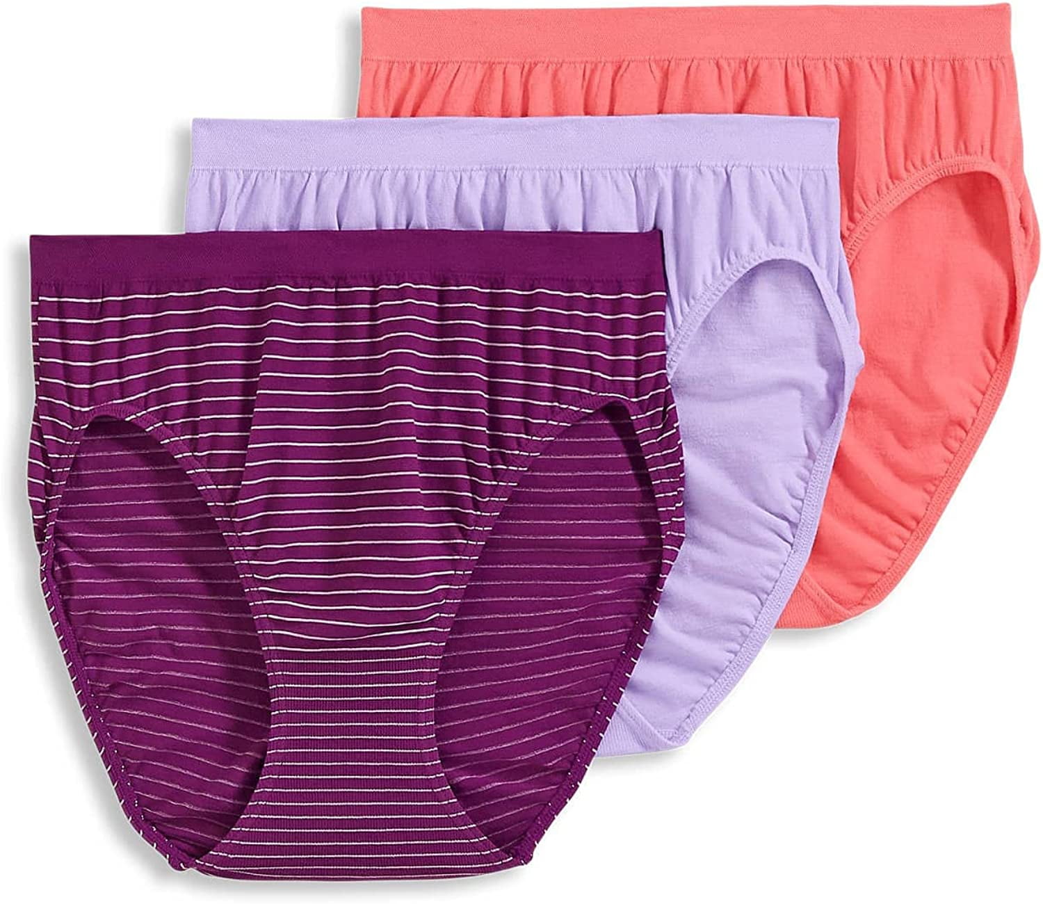 Jockey Women's Underwear Comfies Microfiber French Cut 3 Pack
