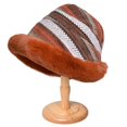 thumbnail image 4 of Gorro de pescador mullido, grueso y suave, a la moda, para invierno, cálido, para niñas y mujeres (B), 4 of 4