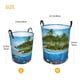 thumbnail image 3 of Balery Island And Coral Reef Cesta de ropa redonda con asas, impermeable, independiente, para ropa, juguetes, dormitorio y familia-Small, 3 of 6