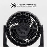 IRIS WOOZOO Circulator Fan, 5.5 Blade, Black