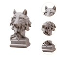 thumbnail image 6 of deevoka Animal Sculpture Anniversary Gift Ornament for Living Room Bedroom Bookshelf Wolf, 6 of 9