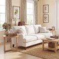 thumbnail image 2 of Gymax 2PCS Round Side Table w/Sturdy Rubber Wood Legs Triangular Structure for Bedroom Natural, 2 of 10