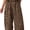 Khaki, variant on Wrongduck Womens Cotton 2 Piece Set Plaid Sleeveless Top Wide Leg Pants Summer Lounge Outfit Matching Vacation Travel Casual Outfit 2026