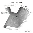 thumbnail image 2 of FurHaven Pet Car Seat Cover | Quilted Car Seat Cover, Gray, Hammock, 2 of 3