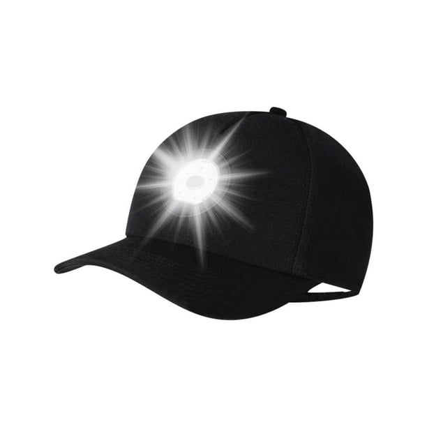Thinsony Sport Hat with Light Fashion Baseball Caps Reading Fishing Jogging  Headwear Luminous Hats Unisex Black Accessories 