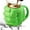 Green, variant on Superhero inspired Fist Mug  box ceramic cup lid, square ceramic coffee cup, can hold 450ML of your favorite coffee, tea or other beverages, fun creative gifts for children and men