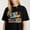 Black-1, variant on Colorful Lettering Graphic for English Teachers Cute Floral themed Casual Tee print T Shirt