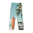 thumbnail image 3 of Lsque Vintage Surf Van Beach Print Men's Pajama Pants, Lounge Pant - Comfortable Home Wear,Elastic Waistband, Stylish Design-XX-Large, 3 of 9