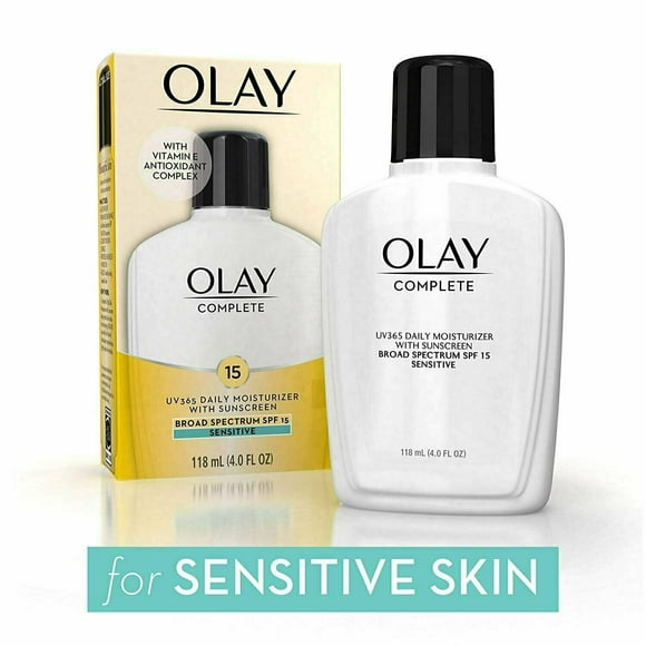 OLAY Complete All Day Moisturizer & Sunscreen SPF 15, Sensitive 4oz, 4 Pack