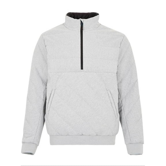 LNDR Men's Marl Winter Puffa Long Sleeve Jacket, Grey, Medium