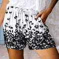 thumbnail image 2 of Shorts for Women Trendy Summer 2025 Drawstring Elastic Waist Lightweight Casual Beach Shorts with Pockets S-2XL, 2 of 4