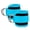Lake Blue, variant on Kiibsot Fitness Ankle Straps for Cable Machine, Kickbacks Glute Workouts, Lower Body Exercises, Adjustable Leg Straps Men Women