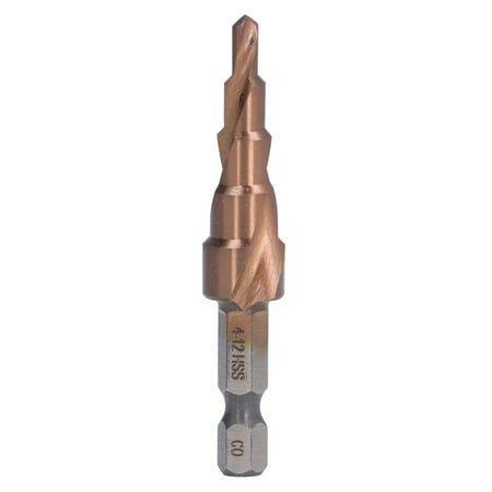 

2024 Spiral Step Drill Bit Accurate Positioning 118 ° X Shaped Opening Design M35 High Speed Steel Hex Step Bit