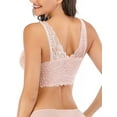 thumbnail image 5 of Sexy Womens Lace Padded Bra Sport Crop Top Lingerie Cotton Push up Seamless Activewear Tank Tops Bra, 5 of 6