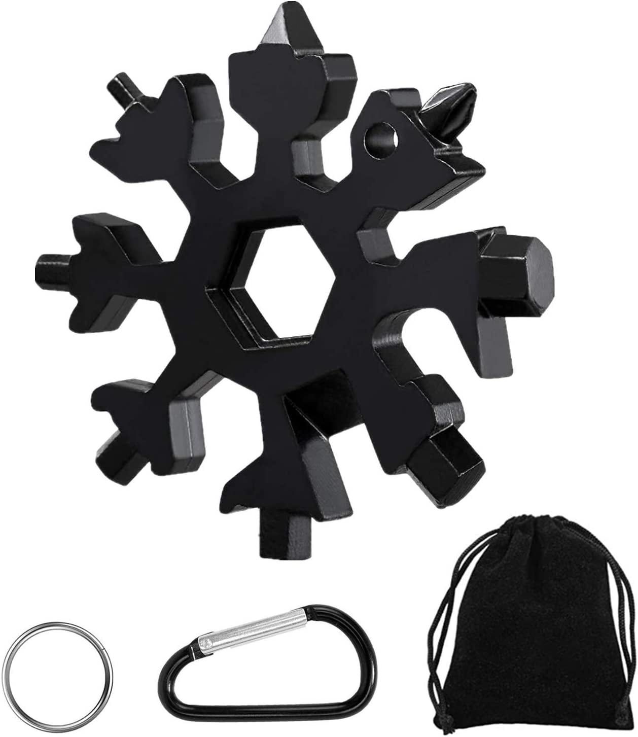 18in1 Snowflake MultiTool Stainless Steel Snowflake MultiTool