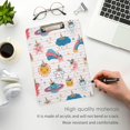 thumbnail image 4 of FMSHPON Magic Unicorn Little Cute Smiling Weather Clipboard Hardboard Wood Nursing Clip Board and Pull for Standard A4 Letter 13x9 inches, 4 of 7