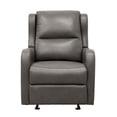 thumbnail image 4 of Lexicon Durant Faux Leather Glider Manual Recliner in Gray, 4 of 9