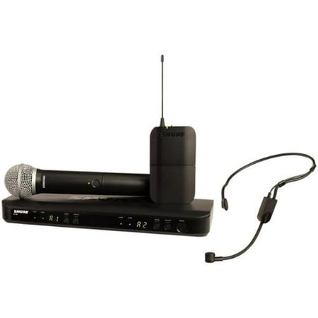 Shure BLX1288/P31 Dual Channel Combo Wireless System with PG58 Handheld and PGA31 Headset Microphone,