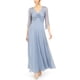 thumbnail image 1 of Vestido Ajustado y acampanado J Kara con adornos azul 12, 1 of 1