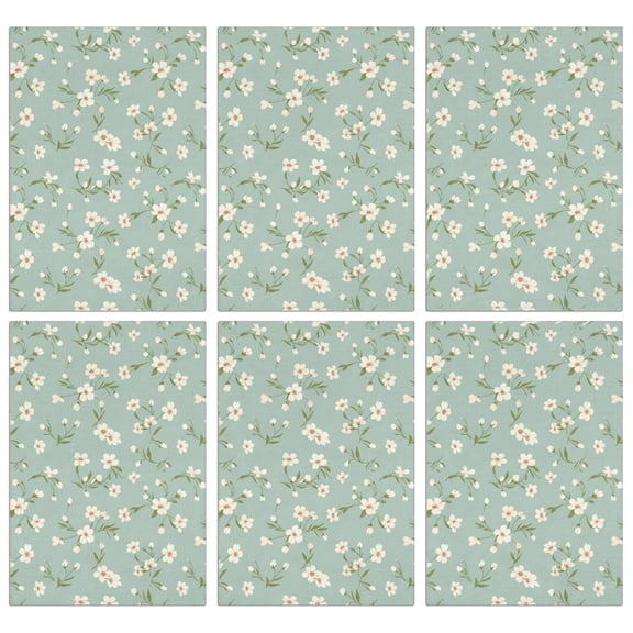 2 Pcs Pioneer Flower Floral Print Pattern Kitchen Towels, Funny Microfiber Dish Towel Set, 18" X 26" Tea Towels