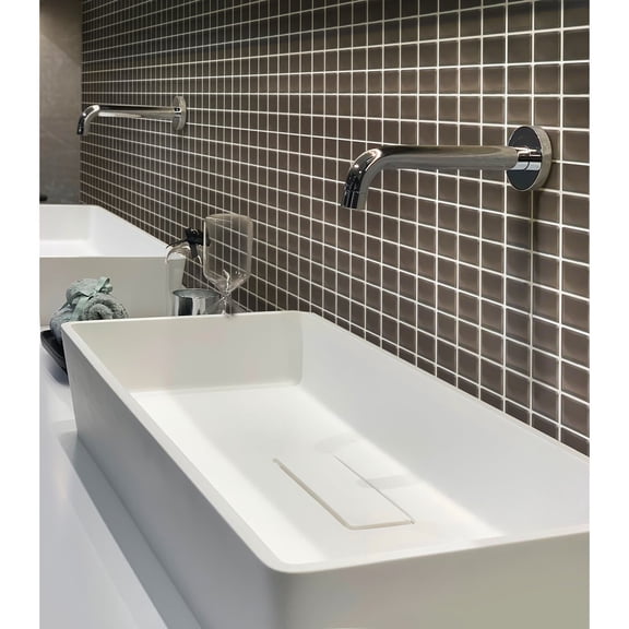 Apollo Tile 10 Pack 11.8-in x 11.8-in Dark Gray Bevelled Glossy Finish Glass Mosaic Wall and Floor Tile (9.67 Sq ft/case)