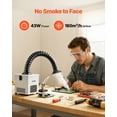 thumbnail image 2 of VEVOR Solder Fume Extractor, 3-Stage Filtration Soldering Smoke Absorber with 180 m³/h Strong Suction & 3-Level Airflow, Compact Desktop Brushless Smoke Extractor for Soldering DIY Welding, 2 of 9