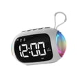 thumbnail image 3 of Reloj despertador digital Reloj de mesa Altavoz Brillo ajustable, Reloj digital LED, Altavoz de escritorio para sala de estar, estudio, 3 of 8
