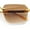 Gold - Brown, variant on Luxury Hip Hop Rapper Rimless Bevel Lens Rectangular Hustler Sunglasses Gold - Smoke