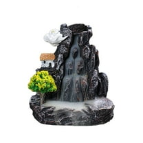 D Incense Burner Mountains River Waterfall Fragrance Fireplace