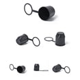 thumbnail image 3 of Trailer Hitch Ball Cover, Universal 50mm Auto Plastic Tow Bar Ball Cap, Bumper Damage Protector, Trailer Protection Cap with Hook RV Trailer Accessories, 3 of 7