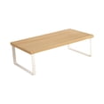 thumbnail image 3 of Bunblic Laptop Riser Computer Stand Portable,Bottom Hollow Versatile Gifts Ergonomic,Organize Monitor Riser Stand Computer Elevator Wood and White, 3 of 8