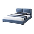 thumbnail image 2 of Miekor Furniture Upholstered Blue King Bed 31906, 2 of 5